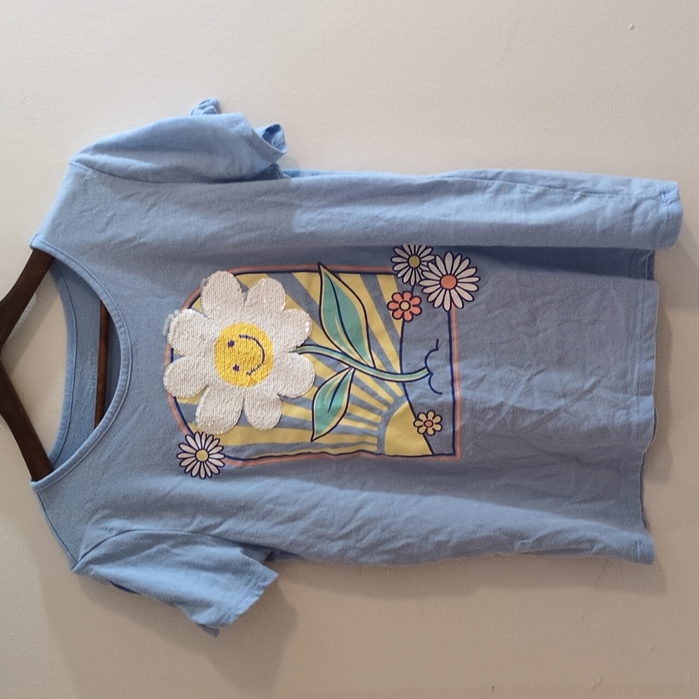 Flower Sequin Top